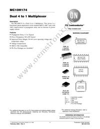 MC10H174PG Datasheet Cover
