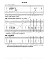 MC10H176PG Datasheet Page 2