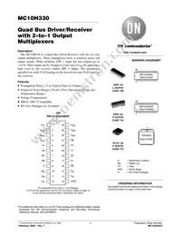 MC10H330PG Datasheet Cover