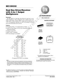 MC10H332PG Datasheet Cover