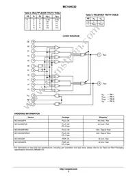 MC10H332PG Datasheet Page 3
