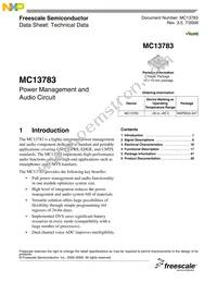 MC13783JVK5R2 Datasheet Cover