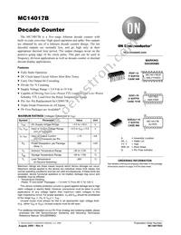 MC14017BD Datasheet Cover
