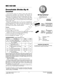 MC14018BDR2 Datasheet Cover