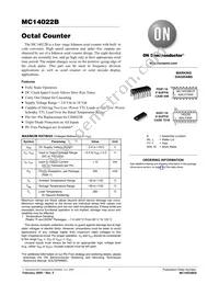 MC14022BDR2 Datasheet Cover