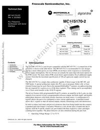 MC145170DT2R2 Datasheet Cover