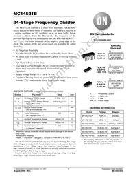 MC14521BD Datasheet Cover