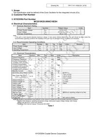 MC2016K20.0000C16ESH Datasheet Page 3