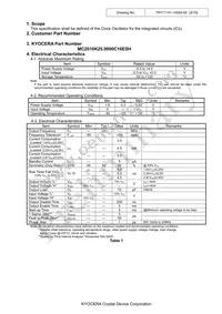 MC2016K25.0000C16ESH Datasheet Page 3