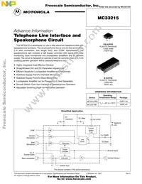 MC33215BE Datasheet Cover