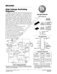 MC33362DWG Datasheet Cover