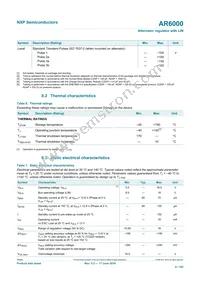 MC33AR6000BGT Datasheet Page 8