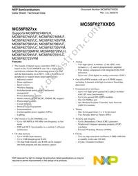 MC56F82728VLH Datasheet Cover