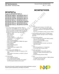 MC56F82746MLF Datasheet Cover