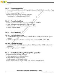 MC56F84565VLKR Datasheet Page 12