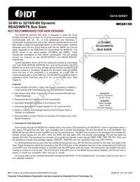 MC68150FN33 Datasheet Cover