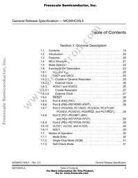 MC68HC705L5FUE Datasheet Page 5
