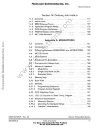 MC68HC705L5FUE Datasheet Page 11
