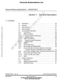 MC68HC705L5FUE Datasheet Page 19