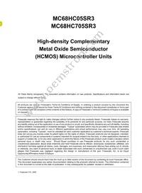 MC68HC705SR3CPE Datasheet Page 5