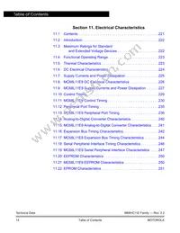 MC68HC711E9CFNE2 Datasheet Page 14