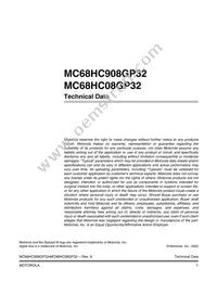 MC68HC908GP16CFB Datasheet Page 3