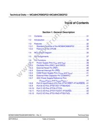 MC68HC908GP16CFB Datasheet Page 7