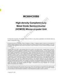 MC705B16NBE Datasheet Page 7