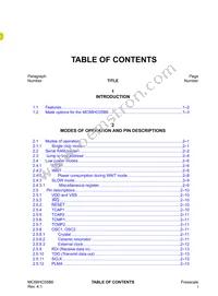 MC705B16NBE Datasheet Page 9