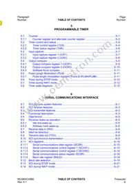 MC705B16NBE Datasheet Page 11
