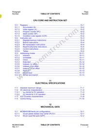 MC705B16NBE Datasheet Page 13