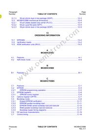 MC705B16NBE Datasheet Page 14