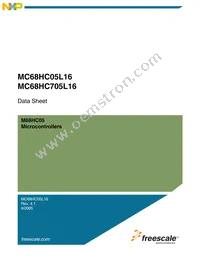 MC705L16CFUE Datasheet Cover