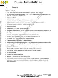 MC705X32VFUE Datasheet Page 22