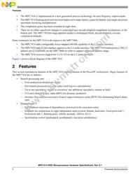 MC7410TVU400LE Datasheet Page 2