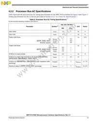 MC7410TVU400LE Datasheet Page 15