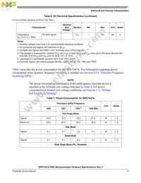 MC7447AVU1333LB Datasheet Page 13