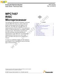 MC7457VG867NC Datasheet Cover