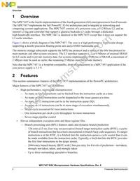 MC7457VG867NC Datasheet Page 2