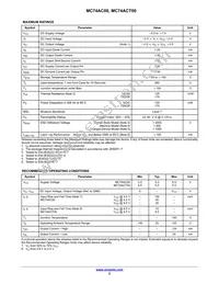 MC74ACT00NG Datasheet Page 2