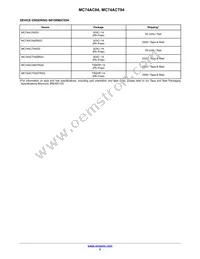 MC74ACT04MG Datasheet Page 5