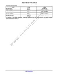 MC74ACT125NG Datasheet Page 5