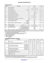 MC74ACT139DR2G Datasheet Page 3