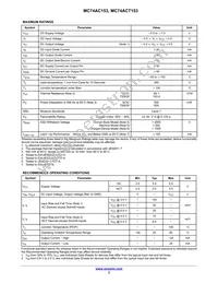 MC74ACT153D Datasheet Page 3