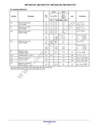 MC74ACT163DG Datasheet Page 8