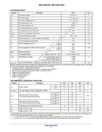 MC74ACT257NG Datasheet Page 3