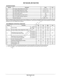 MC74ACT259NG Datasheet Page 4