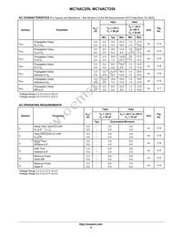 MC74ACT259NG Datasheet Page 6