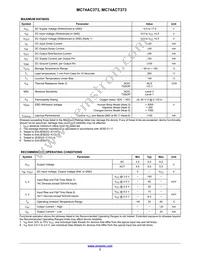 MC74ACT373NG Datasheet Page 3
