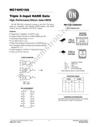 MC74HC10ADG Datasheet Cover